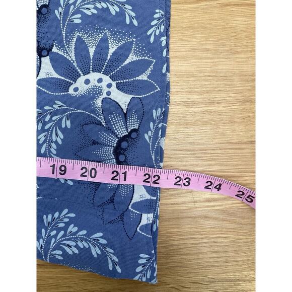 Vtg Ann Taylor Loft Silk Skirt Womens Size 4 Blue White Floral Flowy Y2K Fairy - Picture 4 of 6
